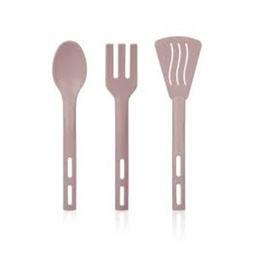 Mini Plastic Serving Cooking Spoon Set of 3 Single Cast (180 °)
